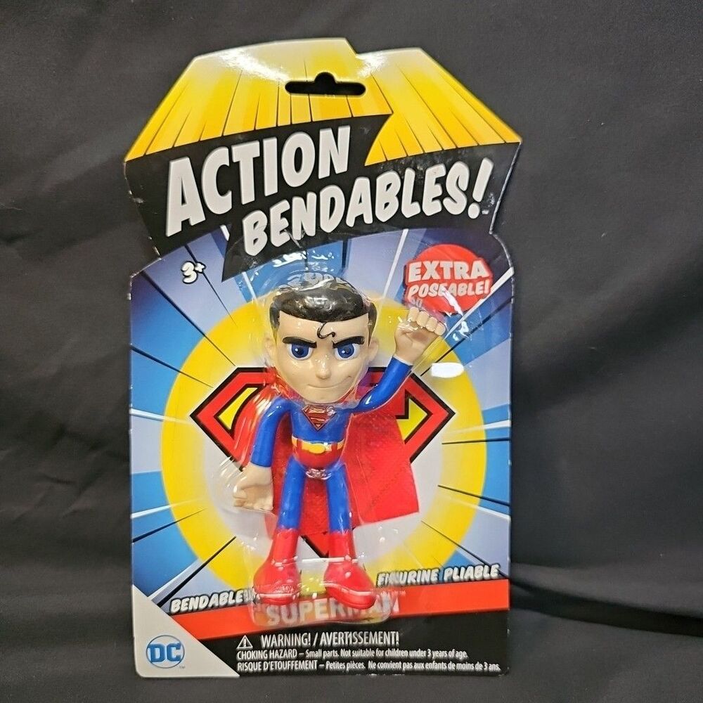 Superman DC Comics Action Bendables Posable Big Hands-Feet Imaginative Play